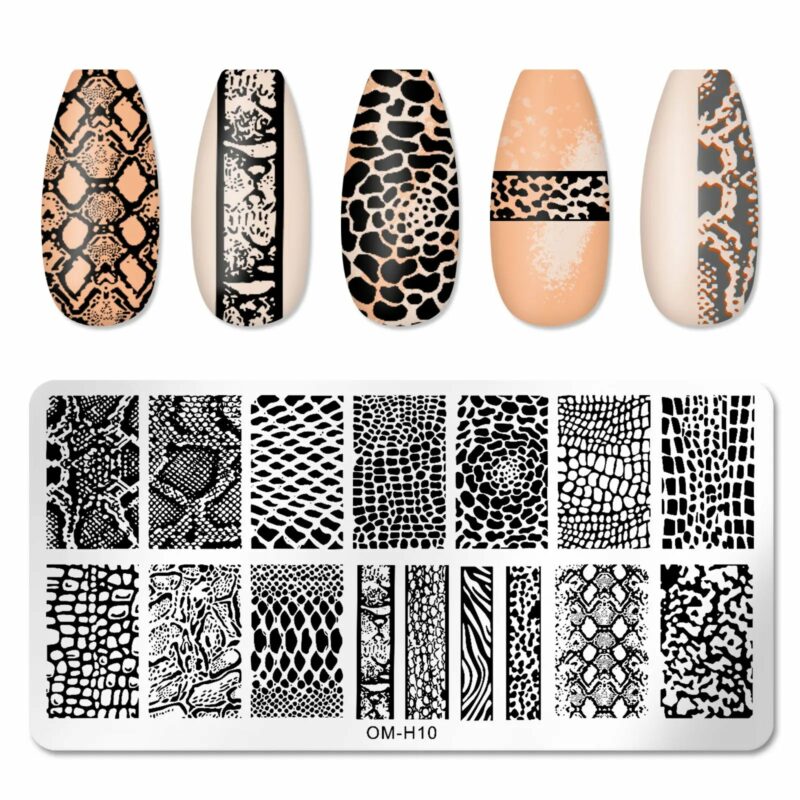 Nail Stamping Plates Nails Art Stencil Stamp Tools DIY Nail Arts Lace Nail Art Creation - Image 5