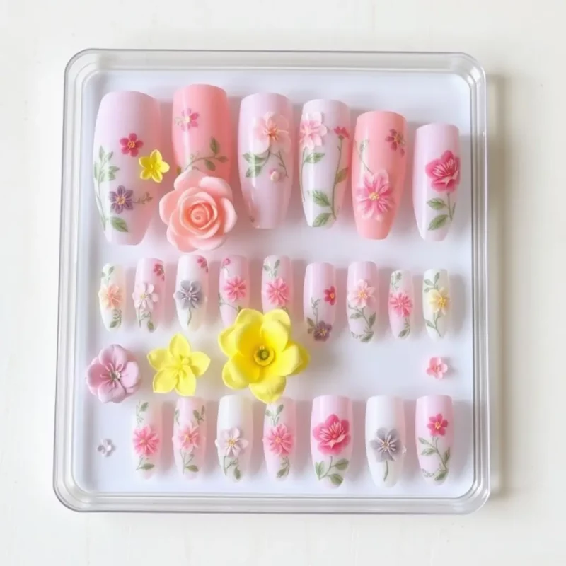 Floral Fantasy Press-Ons